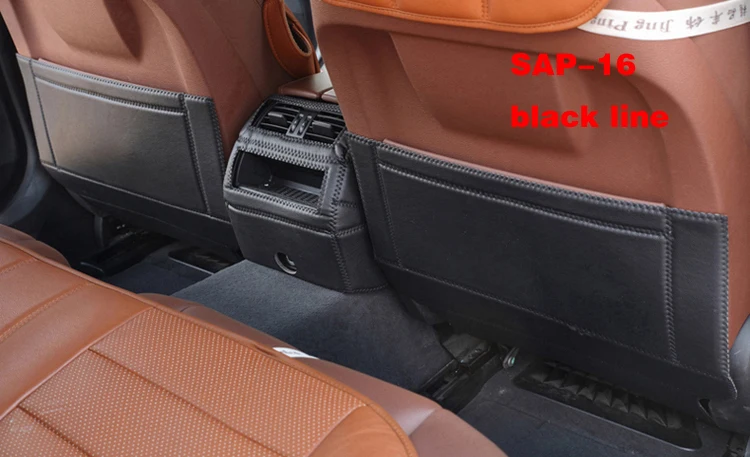 Hyundaii IX25 IX35 IX45 Mistra Elantra EV Avante Tucson Verna RV Santafe Encino Leather car seat back Armrest box back pad mats