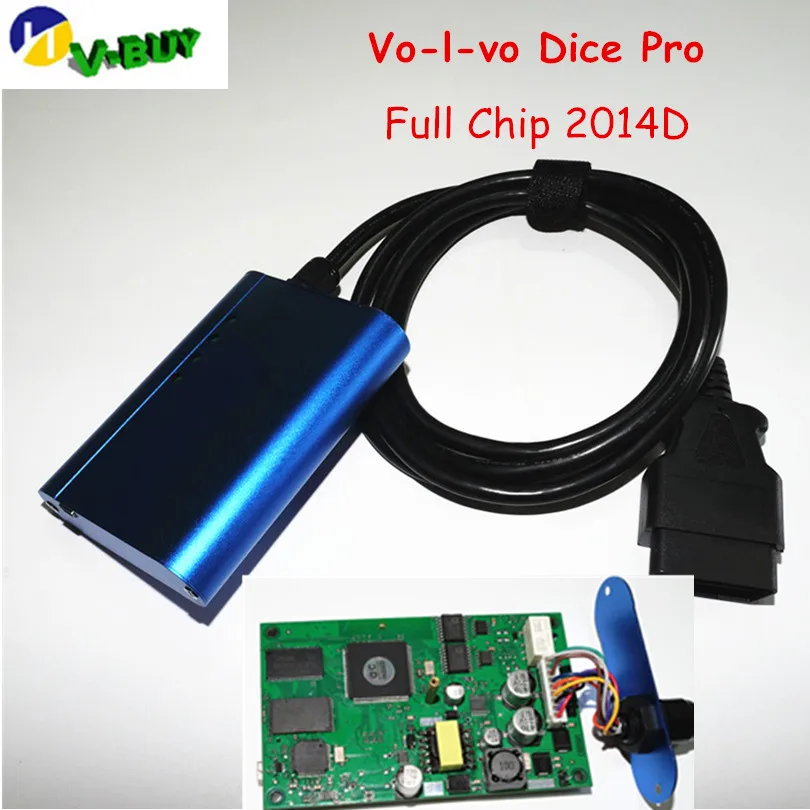 Лучшая цена V o l vo DICE PRO + полный чип 2014D диагностический инструмент для автомобиля