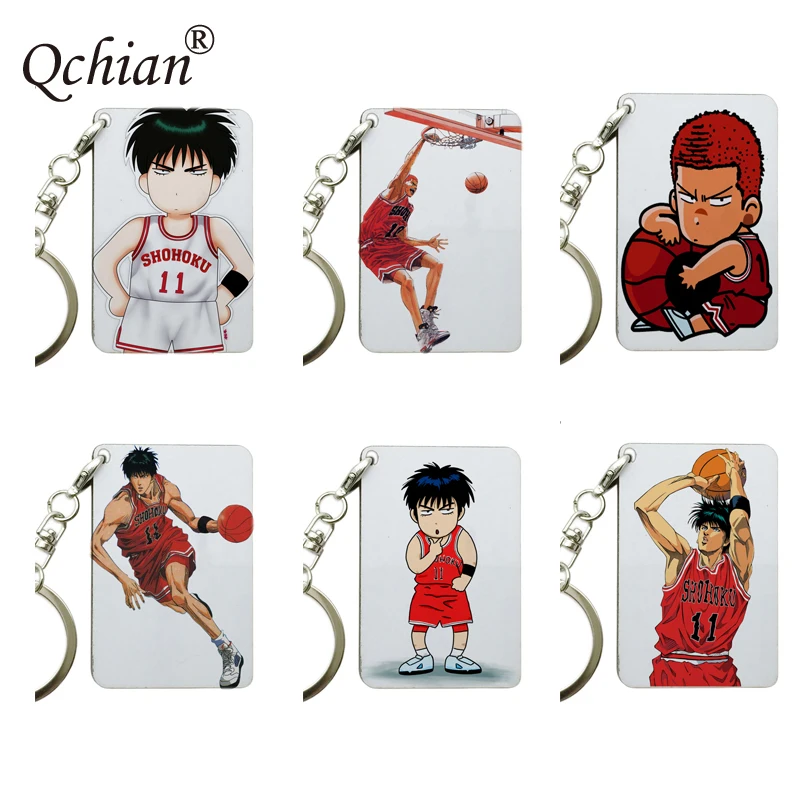 

SLAM DUNK Hanamichi Sakuragi cos keychain Japanese Anime Rukawa Kaede Doma Umaru key Chain Cosplay surrounding Chaveiro