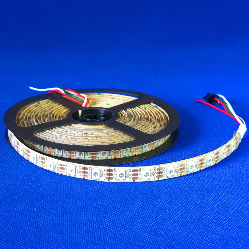 4m 60LEDs/m DC5V addressable SK6812 led pixel strip,waterproof by