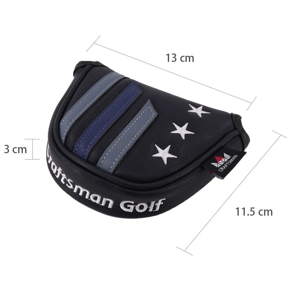Защитный чехол для головы гольфа из искусственной кожи|golf putter cover|putter covermallet cover |