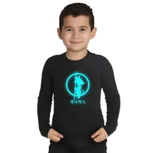 LYTLM футболка с принтом «Жемчуг дракона Z» для мальчиков, футболки с японским аниме забавная футболка детская зимняя одежда для маленьких девочек, светится в темноте топы для мальчиков