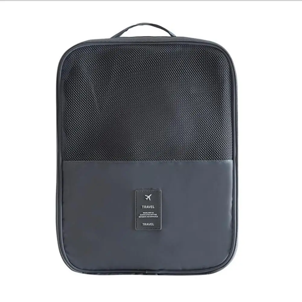 Convenient Travel Storage Bag 5 Colors Portable Organizer Bags Shoe Sorting Pouch multifunction Moisture-proof Waterproof - Цвет: Dark Gray