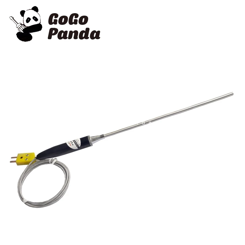 

GOGOPANDA WRNK-181 Armored Thermocouple K-type 5*200mm Plug Type Temperature Probe Sensor