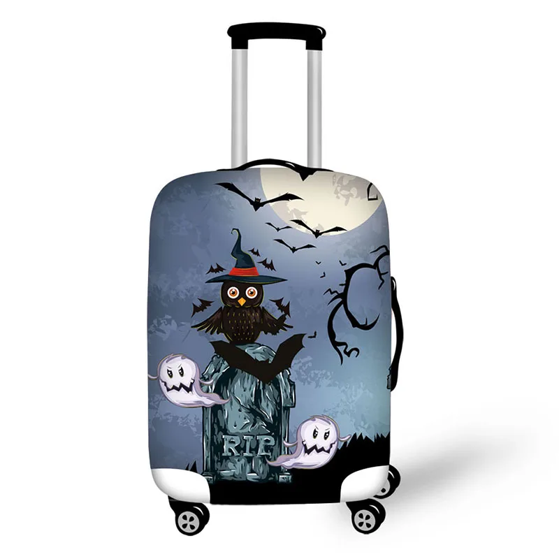 Дорожный чемодан фонарь-тыква Защитная крышка призрак печать Хэллоуин чемодан Крышка для 18-32 дюймов тележка чехол
