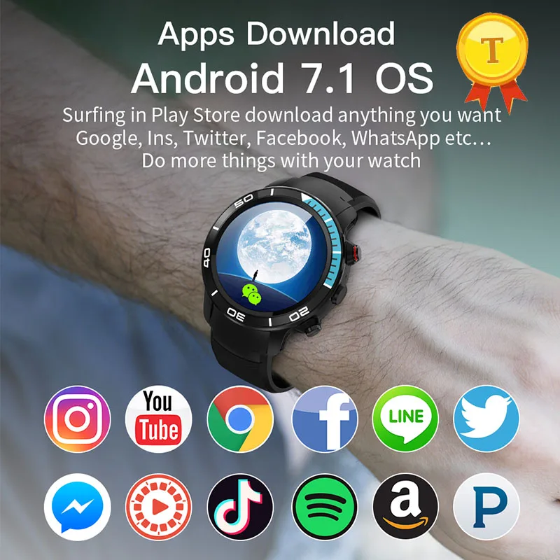 Новые умные часы Android IOS 4G сотовый телефон мобильный с сенсорным дисплеем камерой