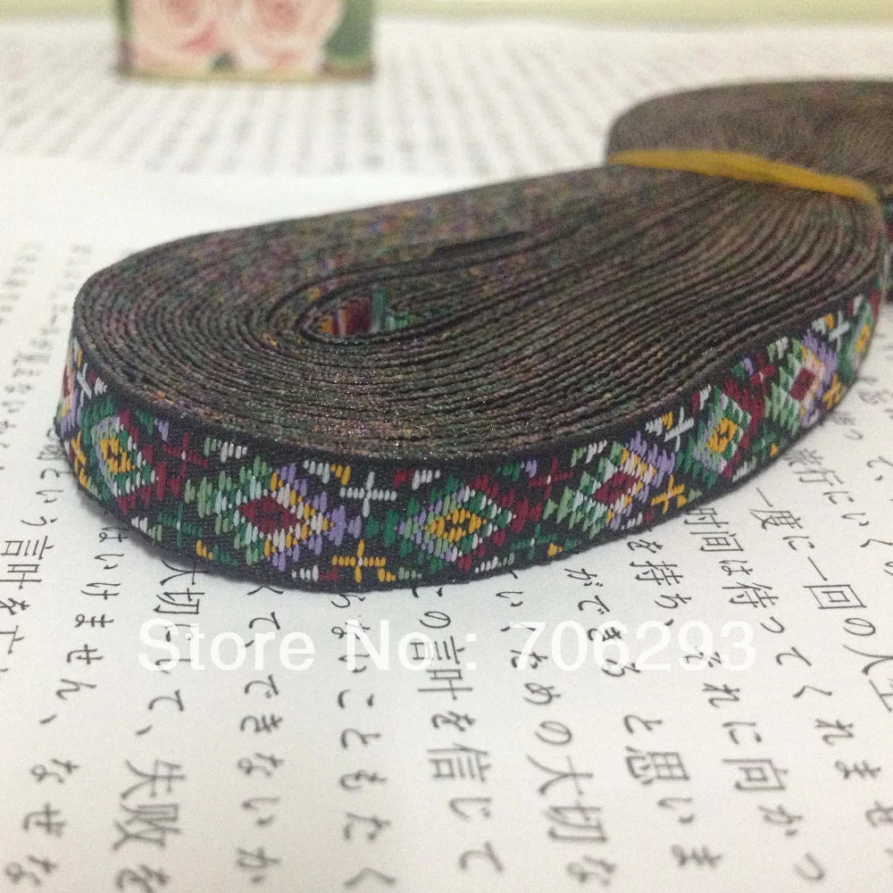 

Free Shipping wholesale 1/2'' (1mmx20yards) 100% polyester Woven Jacquard Ribbon Plaid ribbon