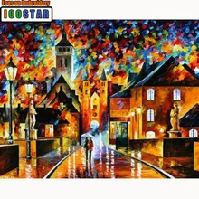 Полный квадратный алмаз 5D DIY Алмазная картина фото на заказ "в дождь" 3D вышивка крестиком Мозаика Декор