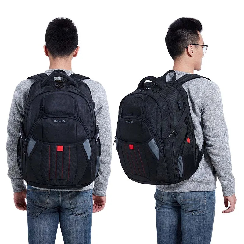 Kalidi Large Laptop Bag 18 4 17 3 Inch Black Computer Bags Usb Kalidi Large Laptop Bag 18 4 17 3 Inch Black Computer Bags Usb Charging Travel School For Men Women Notebook In Cases From