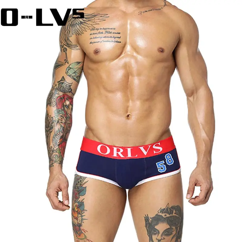 Новинка 2018! ORLVS бренд Для мужчин мужские трусы шорты хлопок удобное нижнее белье Для мужчин сексуальные трусики мужской трусы Чехол Гей