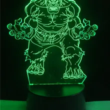 Популярная Рождественская елка Халк 3D Визуальный светодиодный ребенок дети спящий сенсорный ночник USB гостиная спальня Настольный Декор