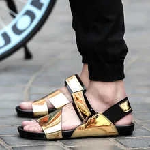 Модные Разноцветные отдыха Для Мужчин's босоножки Basic с передним и задним ремнем низкие летние ботинки, крючок, петля швейная Повседневное мужская пляжная обувь