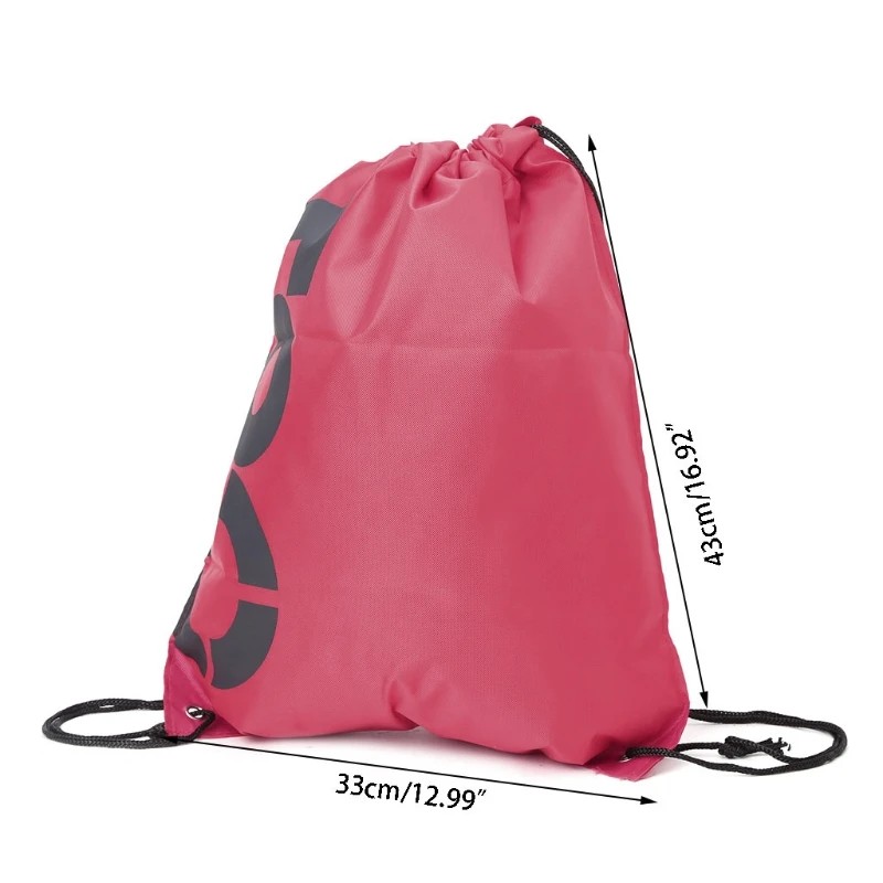 NoEnName_Null Backpack Shopping Drawstring Bags Waterproof Travel Beach Gym Shoes Sports Oxford Cloth Pack