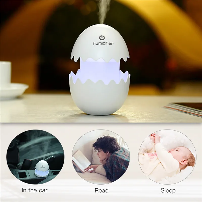 

Egg Aromatherapy Essential Oil Diffuser 7 Color LED Lights Cool Mist Maker Aroma Air Humidifier For Home Office Baby Bedroom 445