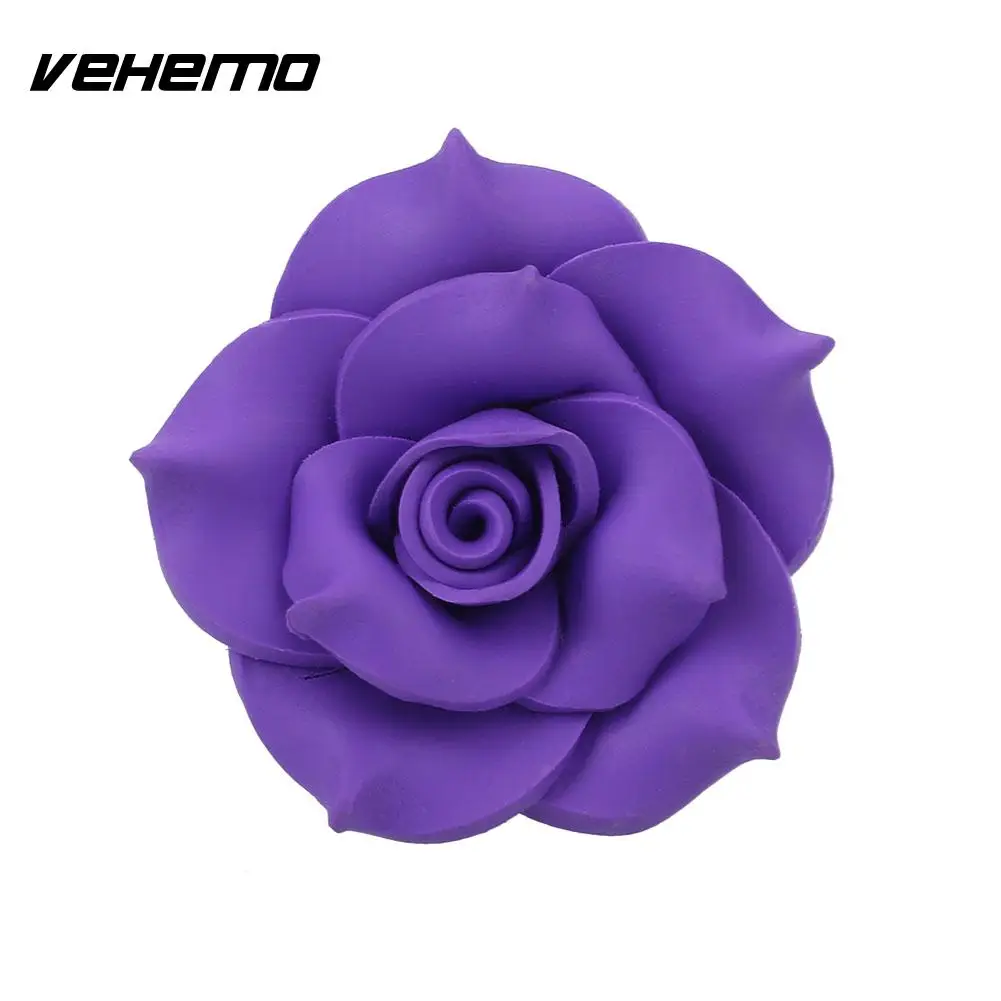 Vehemo цветок Форма ароматный воздушный выход ароматерапия с парфюмом освежитель воздуха светорассеиватель Универсальный - Название цвета: Черный