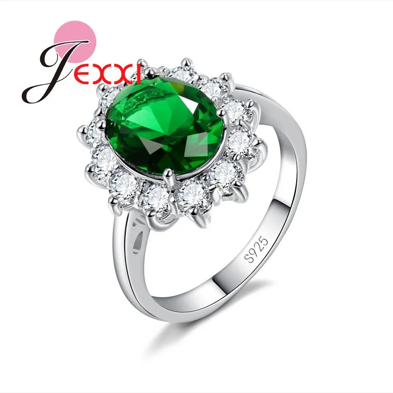

Good Top Quality 925 Sterling Silver Jewelry Rings Clear Beautful Crystal Pave Micro Rhinestone Best Gifts For Girlfriend & Wife