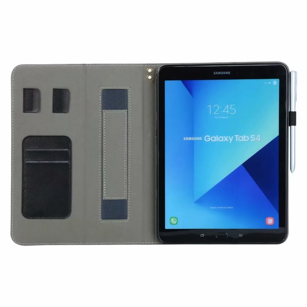 Чехол для samsung Galaxy Tab S4 10,5 T830 T835 T837 10," Funda планшет ручной карандаш держатель ремешок Смарт-оболочка+ ручка