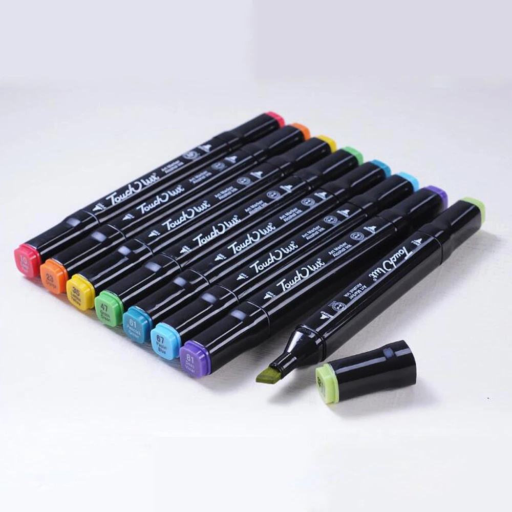 Ceny Markery 24 30 40 60 80 Promarker Color Art markery zestaw Dual Headed Artist Sketch tłuste markery na bazie alkoholu do animacji Manga
