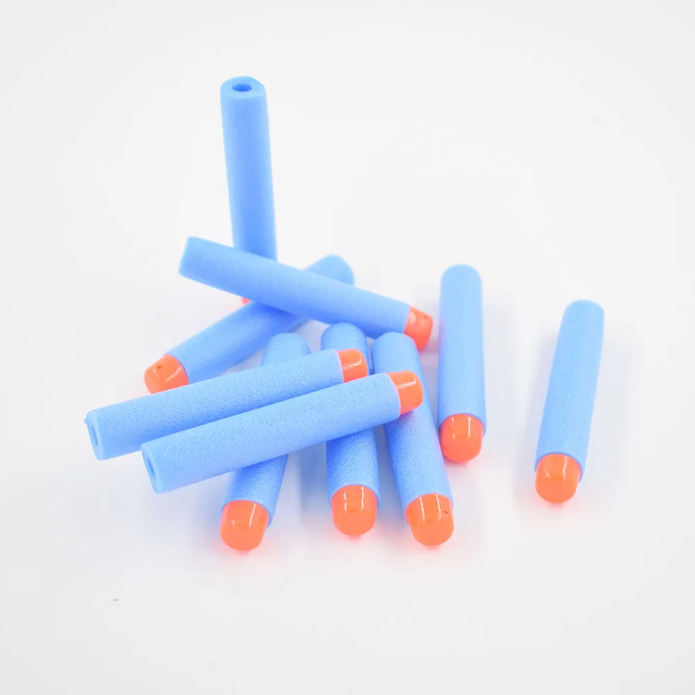 100PcsLot Soft Hollow Hole Head Foam Refill Darts Whistle Sucker Head Bullet Fit for Nerf Gun Soft Bullet Gun (20)