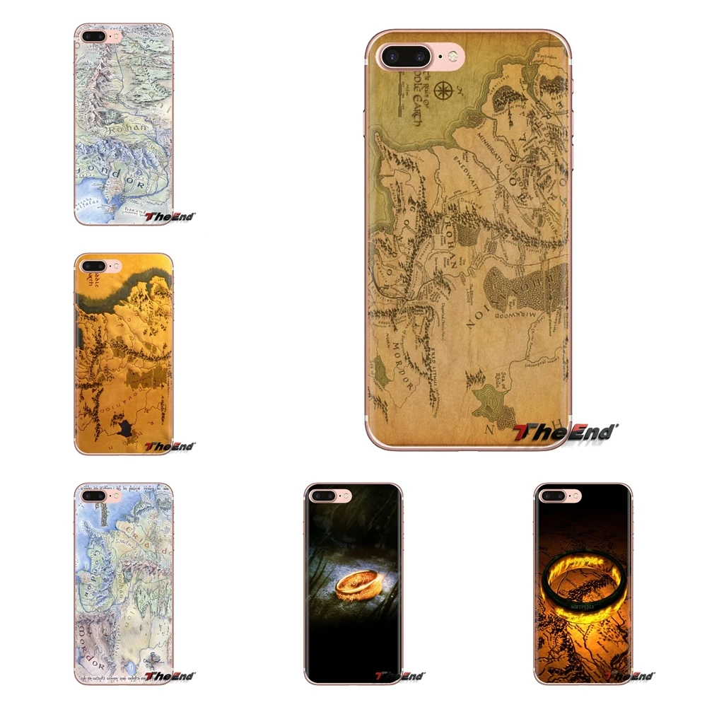 For Oneplus 3T 5T 6T Nokia 2 3 5 6 8 9 230 3310 2.1 3.1 5.1 7 Plus 2017 2018 Mobile Phone Cover the lord of rings Map Hobbit |