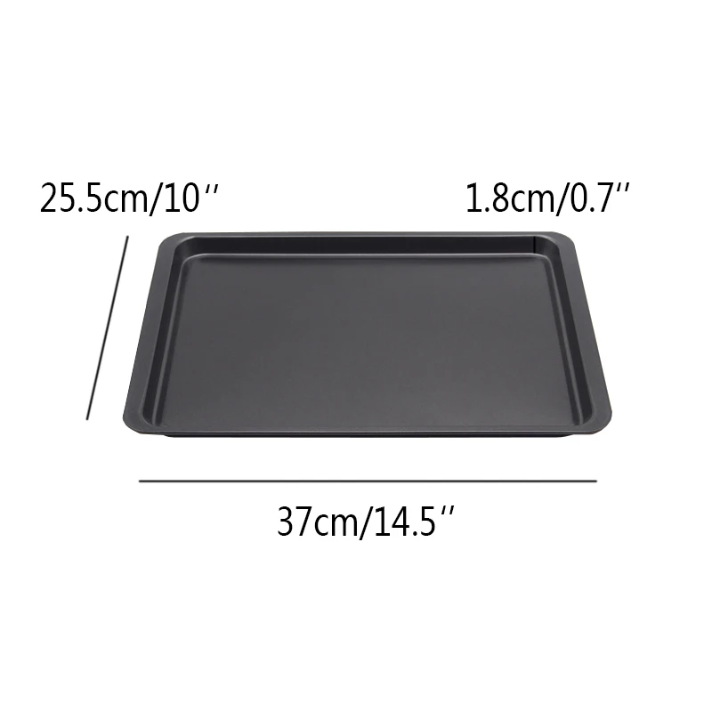 14.5inch Non-stick Cookies Baking Pan Rectangle Carbon steel Cake Pan Flat Bottom Bread Baking Tray Cookie Bakeware Kitchen Baking Tools  (2)