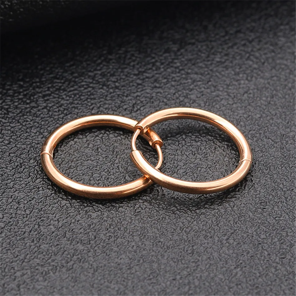

15 pairs/lots Korean fashion circle round earrings for women stainless steel earrings female jewelry accesories man wholesale