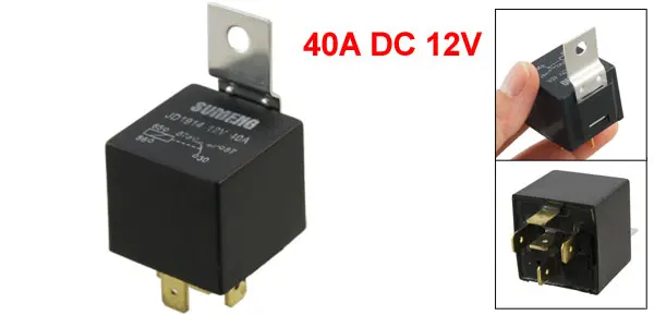 40A DC 12V 5 Pins SPDT Truck Car Alarm Audio Relay JD1914