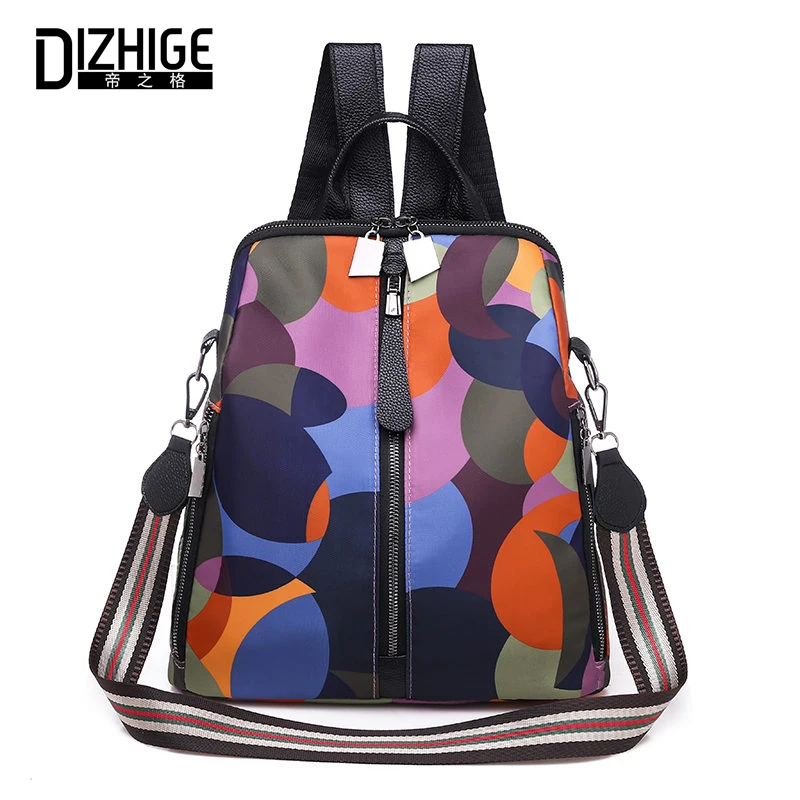 

DIZHIGE Brand Luxury Waterproof Oxford Women Backpack Fashion High Quality School Bags For Women Zipper Multifunctional Bag New