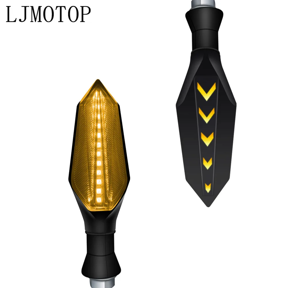 Светодиодный индикатор поворота для мотоцикла, мигающий светодиодный индикатор со стрелкой, сгибаемые сигнальные огни, желтый, 12 Светодиодный