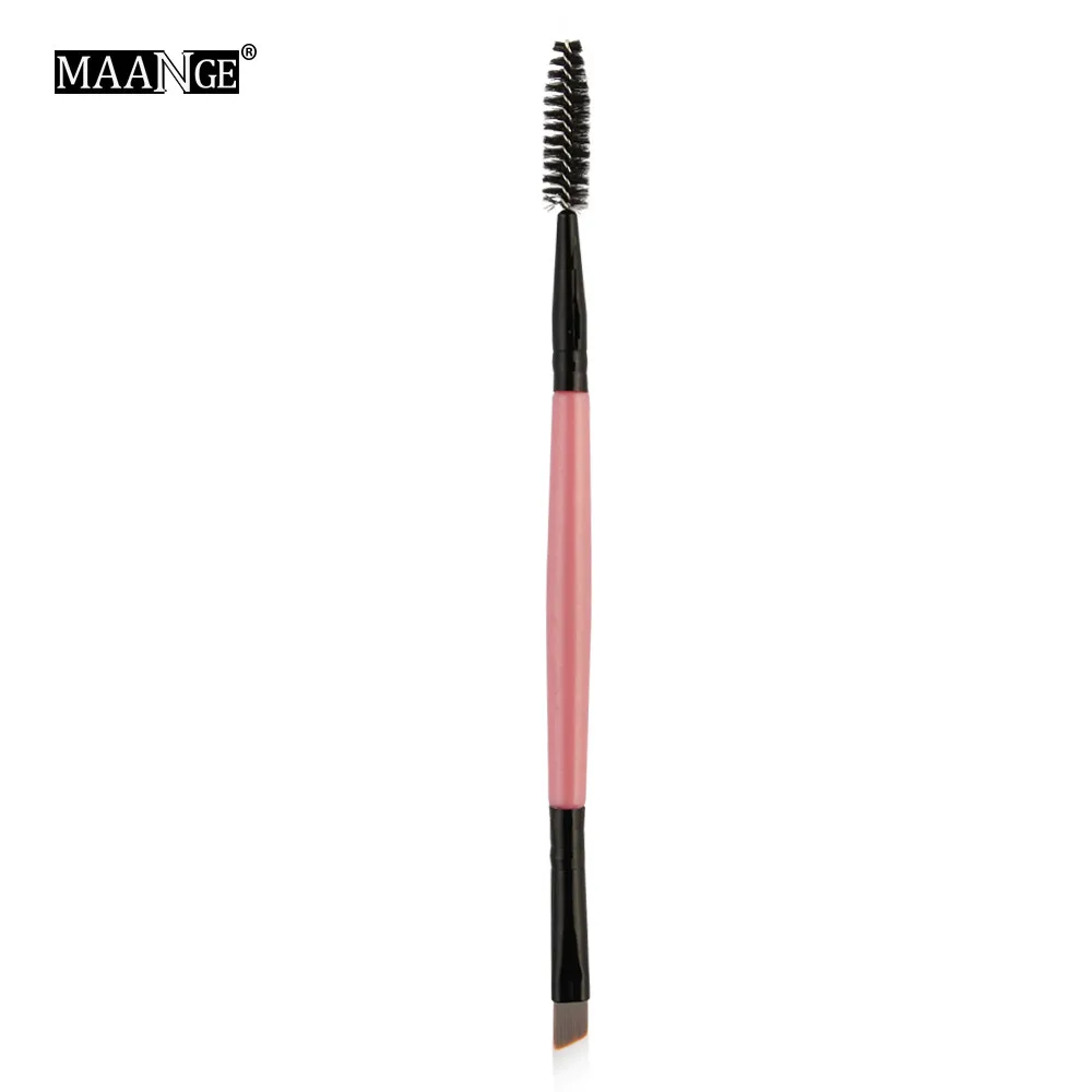 MSQ кисть Duo Brow Кисть для макияжа с деревянной ручкой двухсторонняя плоская угловая кисть для бровей Z4