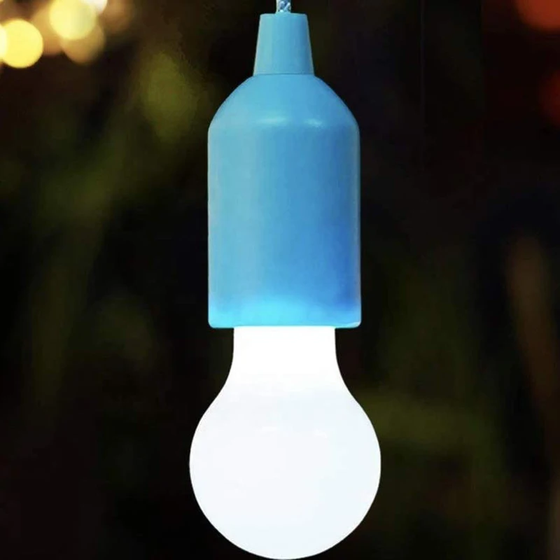 

T35 Mini Portable LED Pull Cord light Bulb Outdoor Stree Lighting Garden Camping Hanging LED Night Light Lamp Emergency 4 Colors