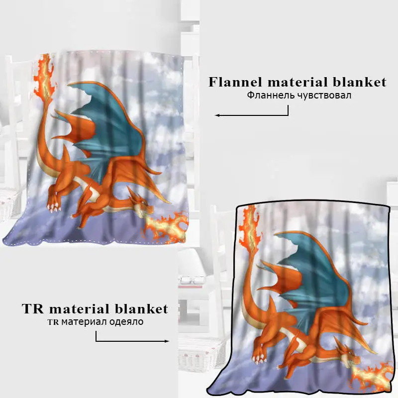 Заказное одеяло с покемоном TR/Фланелевое флисовое тканевое одеяло Новогоднее украшение комфортное теплое супер мягкое спальное - Цвет: 7