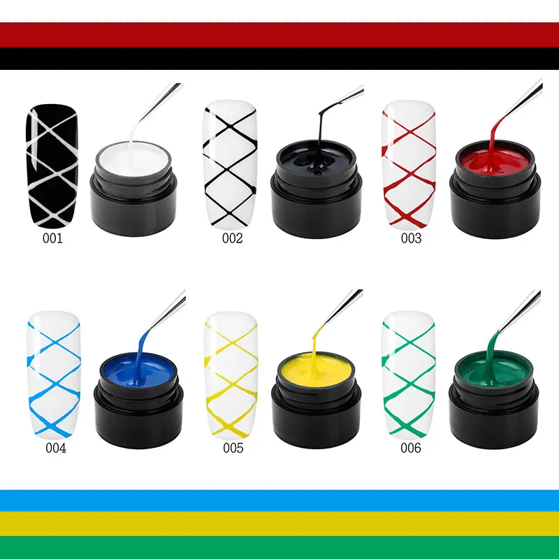 M. ladea, 5 мл, лак для ногтей, паутина, креативный УФ-гель для дизайна ногтей, проволока, рисунок, эластичность, точечная линия, впитывающий гель, лак для ногтей