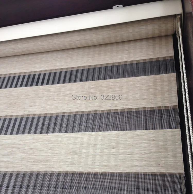 

Free shipping-roller blinds rainbow shades sheer blinds customized size 5 colours