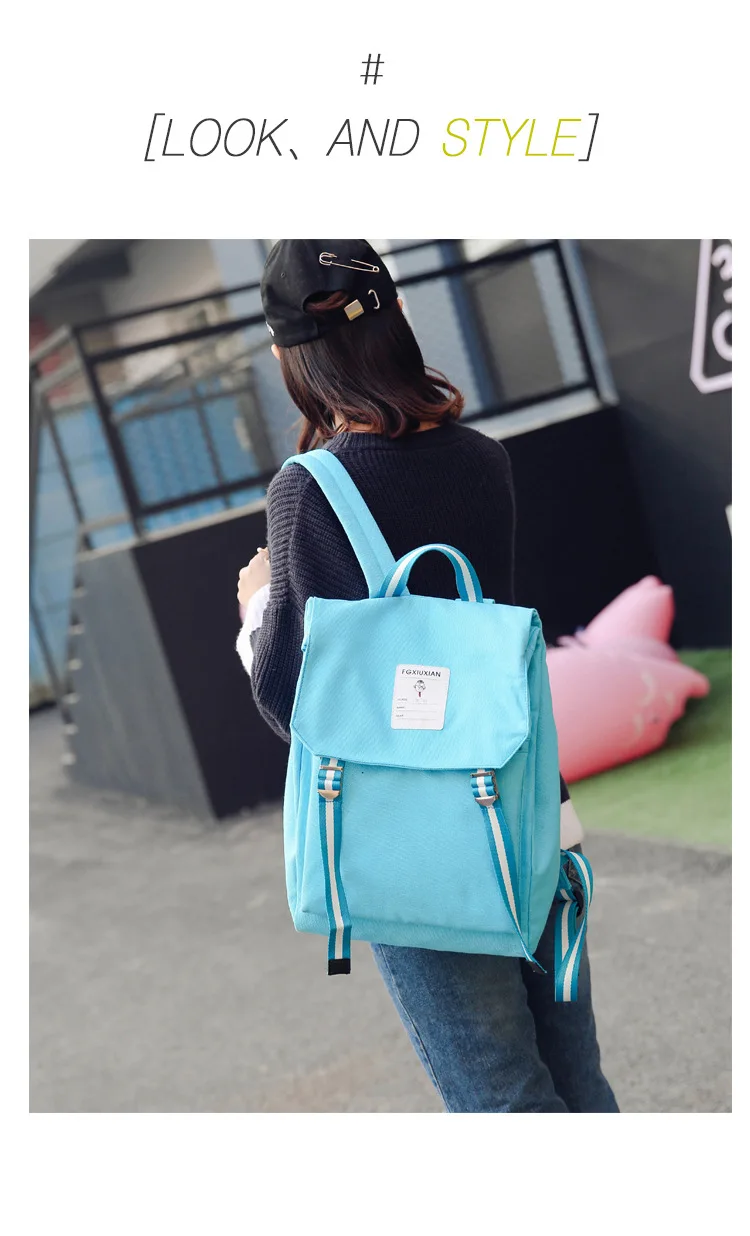 Холщовый рюкзак для женщин/мужчин, одноцветные рюкзаки для девочек-подростков, Студенческая компьютерная модная повседневная дорожная сумка, 4 цвета