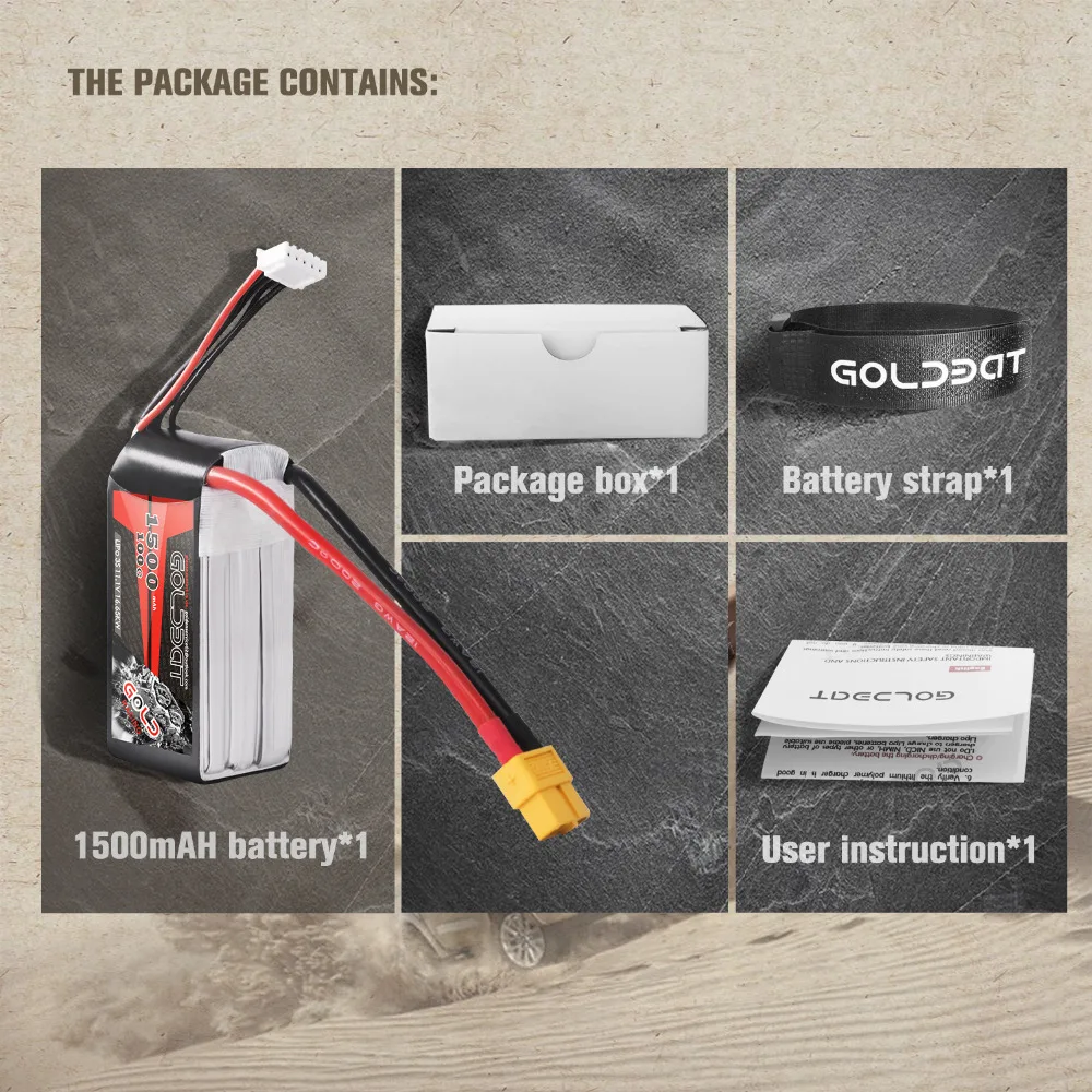 GOLDBAT 1500mAh FPV Lipo батарея 3S 11,1 V батарея Lipo 3S Lipo батарея для дрона 100C софткейс с XT60 разъем для самолета FPV