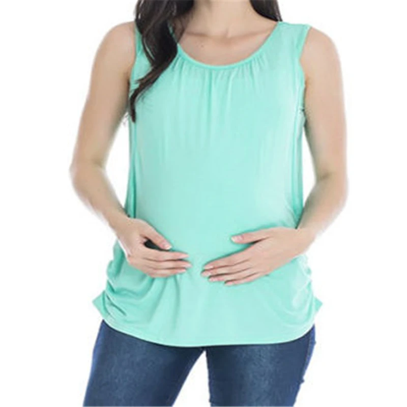 Elastic Cotton Nursing Tank Tops 2018 Summer Breast Feeding Vest
