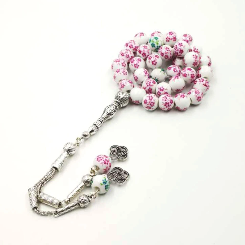 Последний стиль керамика Tasbih Фарфоровые аксессуары мусульманские тесбиг