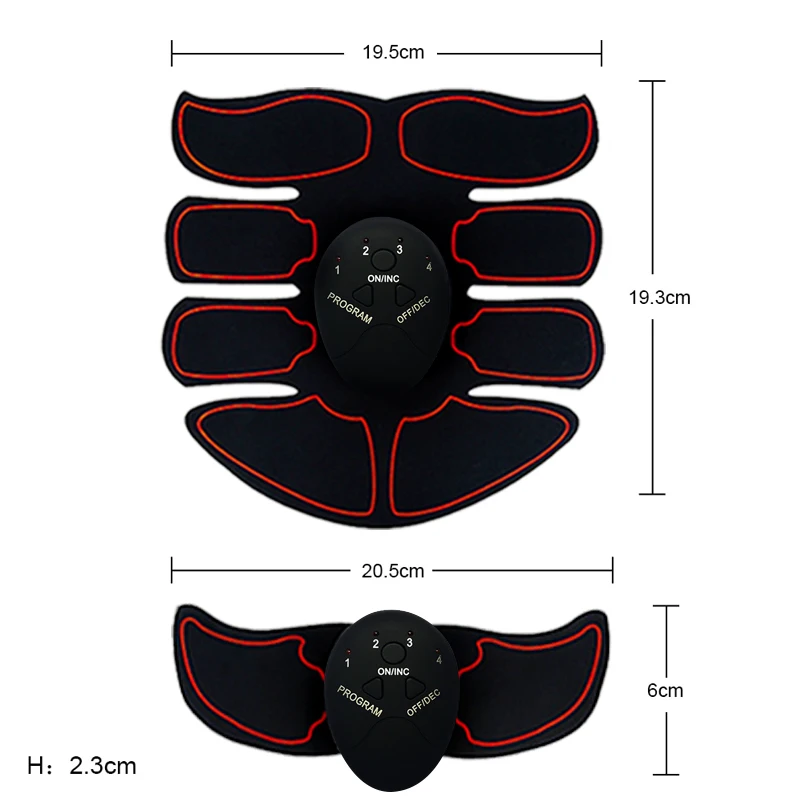 Электрический стимулятор мышц, тренажер EMS, тренажер для мышц живота, тренажер для бедер, умный фитнес-тренажер для похудения тела, Бодибилдинг
