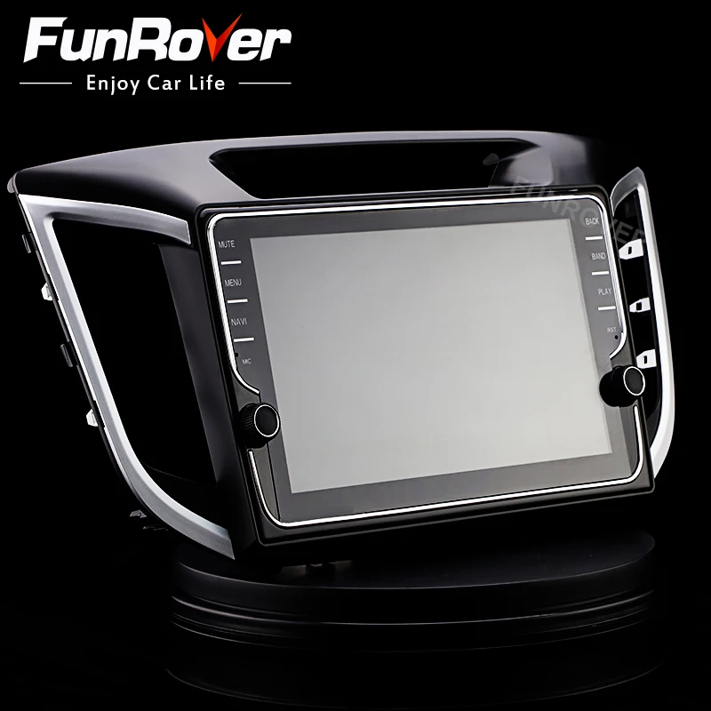 Flash Deal FUNROVER 2 din android 8.0 car dvd gps player stereo For Hyundai IX25 ix25 CRETA navigation audio radio tape recorder BT WIFI FM 3