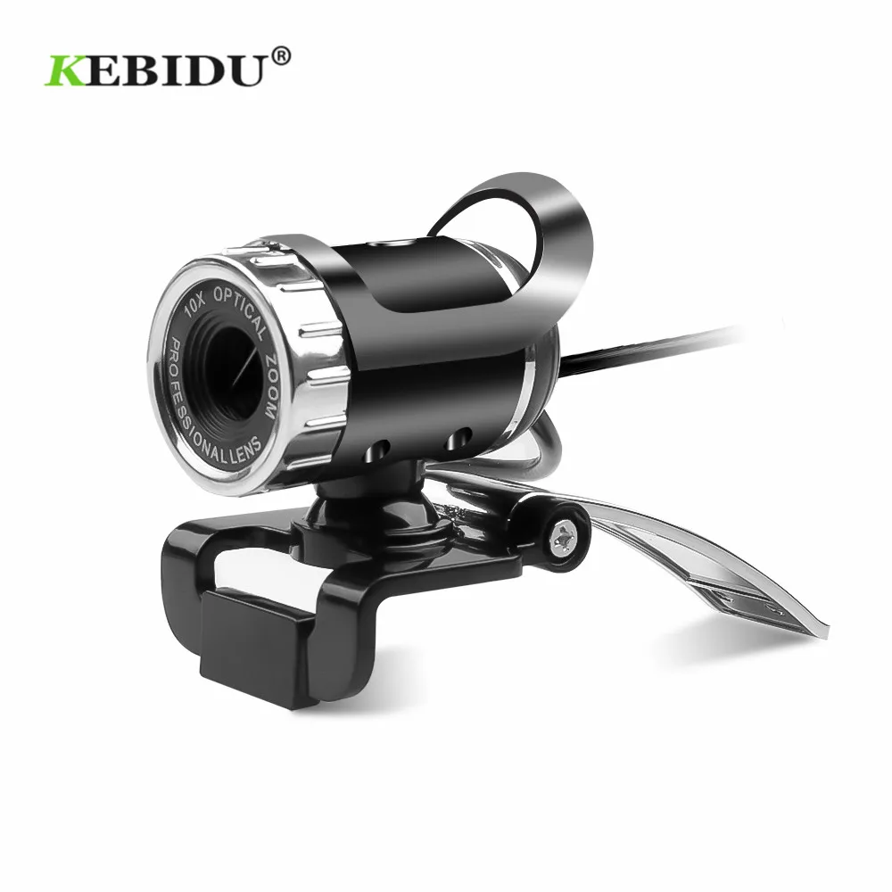 Веб-камера KEBIDU, USB веб-камера высокой четкости, веб-камера, 360 градусов, микрофон, зажим для компьютера, ПК, ноутбука, камера для ноутбука, веб-камера