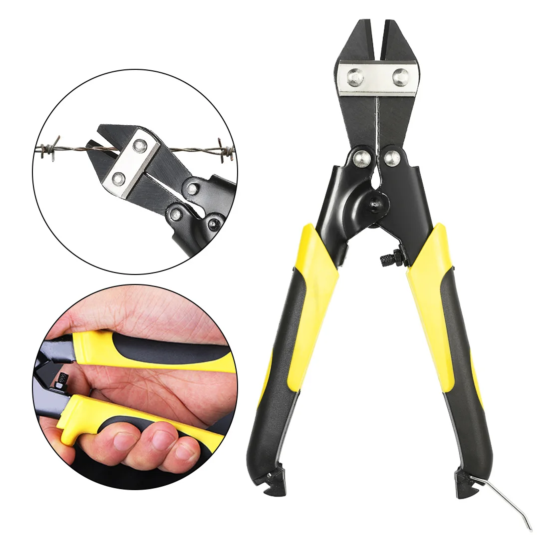 

8 Inch Mini Bolt and Wire Cutter Bolt Clipper Cable Cutter Wire Clamp Cutting Pliers with Chromium Vanadium Steel Clamp Head