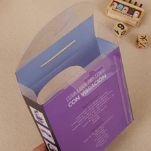 УФ Printing Печать Жесткий пластиковый Ланч-бокс с ручкой пластиковая коробка под заказ прозрачный- PX20230