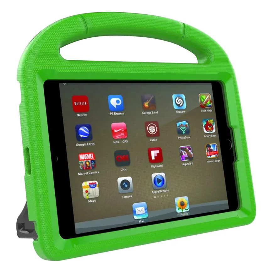 

Cute Kids Stand Handle Case for Apple IPad 2 3 4 EVA Shockproof Protective Case for IPad2 Ipad3 Ipad4 Tablet Funda Coque + Film