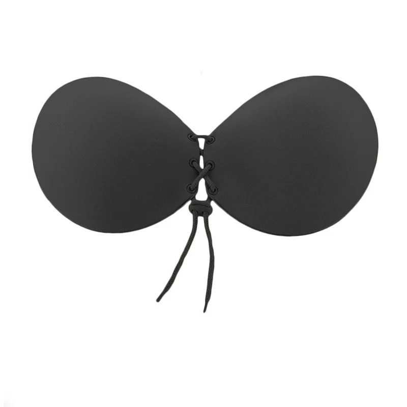 Women-Self-Adhesive-Strapless-Bandage-Stick-Gel-Silicone-Push-Up-Invisible-Bra-Sexy-Lace-Up-Bras (1)
