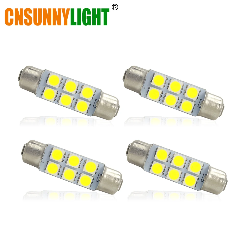 CNSUNNYLIGHT 211-2 211 212 212-2 561 562 LED Festoon Light 6SMD 5050 Aluminum Loop Interior Car Dome Cargo Lighting for Mercedes benz
