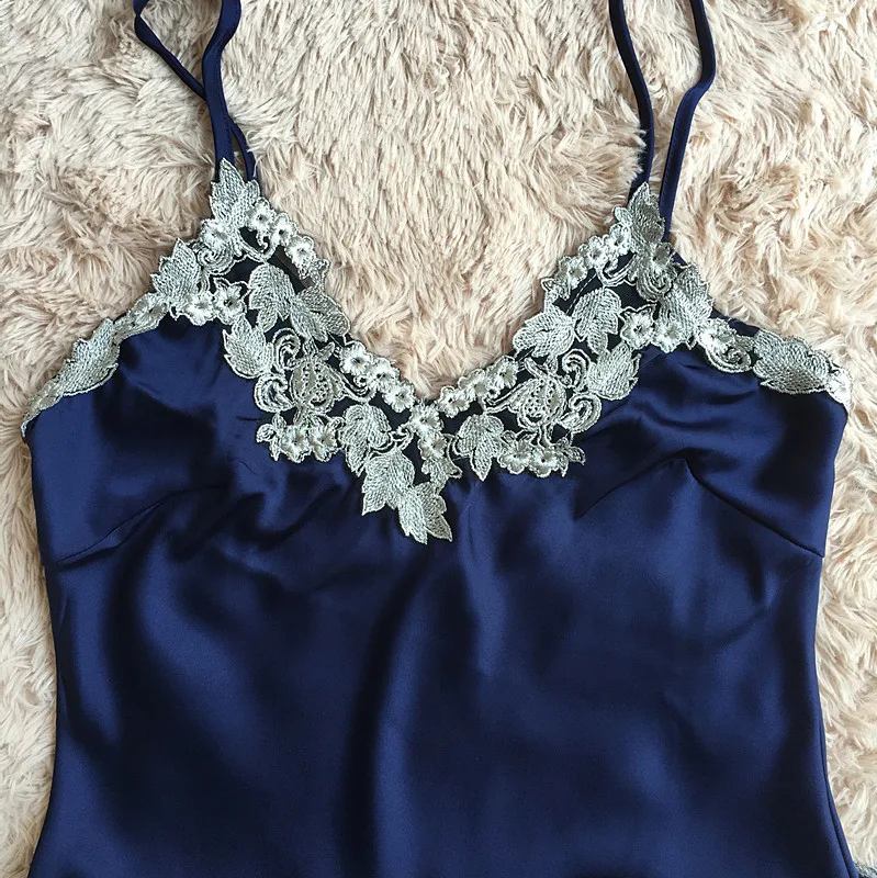 lingere 2018 pyjamas underwear lace women's full strap slips dress sexy lingerie ladies slip dress intimate Slips 7 colors