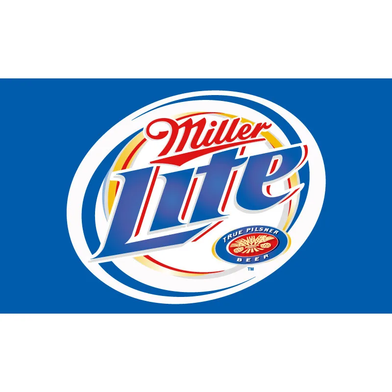 

90*150cm 60*90cm Miller Beer Flag For Bar Party Sign 3x5FT