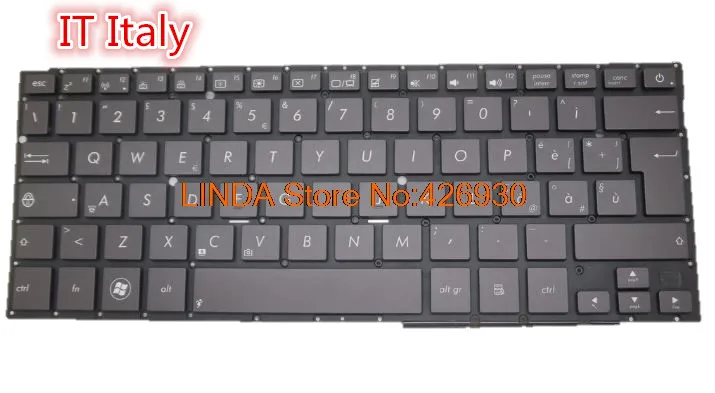 for Asus UX32VD UX32 UI US Layout Backlit with silver C shell Laptop Keyboard