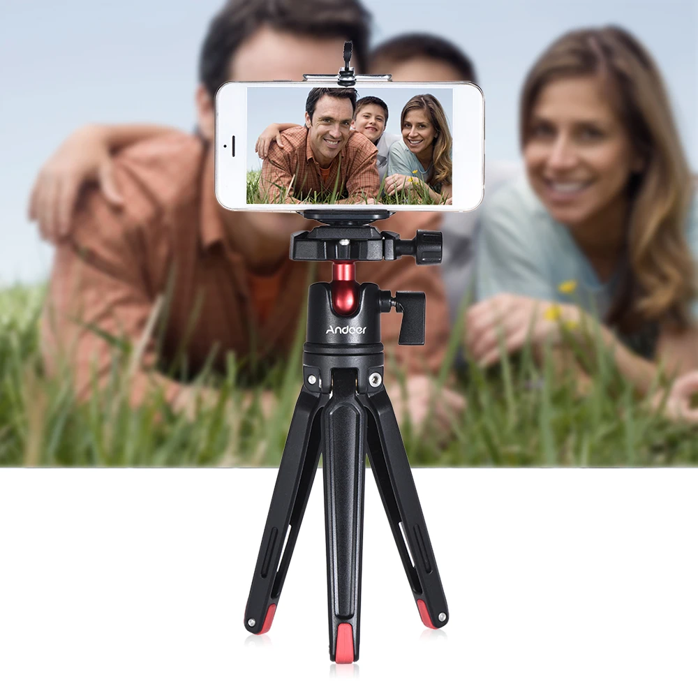 Andoer Mini Handheld Travel Tabletop Tripod Stand for Canon Nikon Sony DSLR Mirrorless Camcorder for Smartphone Andoer Mini Handheld Travel Tabletop Tripod Stand for Canon Nikon Sony DSLR Mirrorless Camcorder for Smartphone